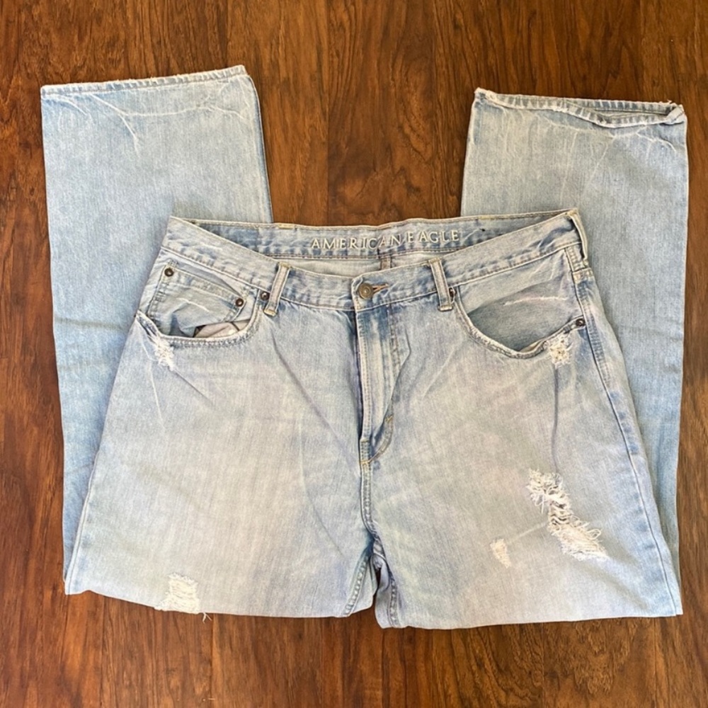 American Eagle Low Loose Jeans size 38x32